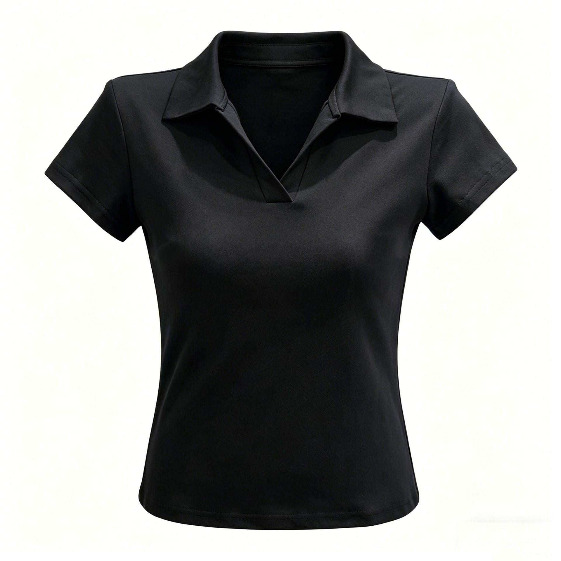 Zy415 European And American Foreign Trade Cross-Border Source Women'S Waist Slim Fit Polo Collar T-Shirt Summer Casual Sports Short Top